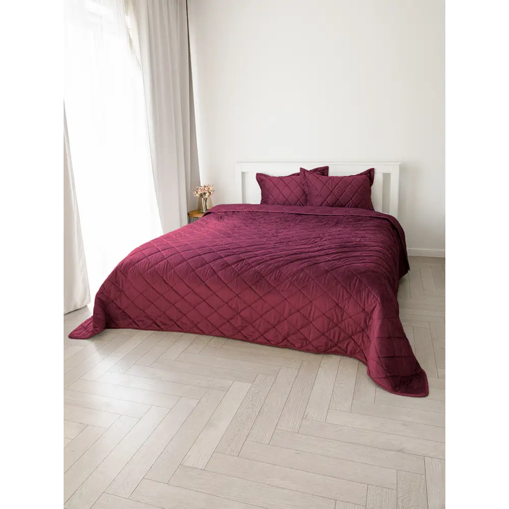 Фото 5 Декоративная наволочка Denastia U000520 50x70 см цвет бордовый, 2 шт Фото 5 Декоративная наволочка Denastia U000520 50x70 см цвет бордовый, 2 шт