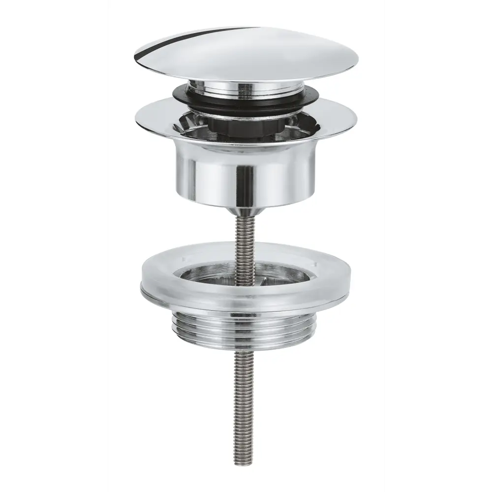Фото Донный клапан для раковины Grohe 65807000 6.4 см ø64 пробкой цвет хром Фото Донный клапан для раковины Grohe 65807000 6.4 см ø64 пробкой цвет хром