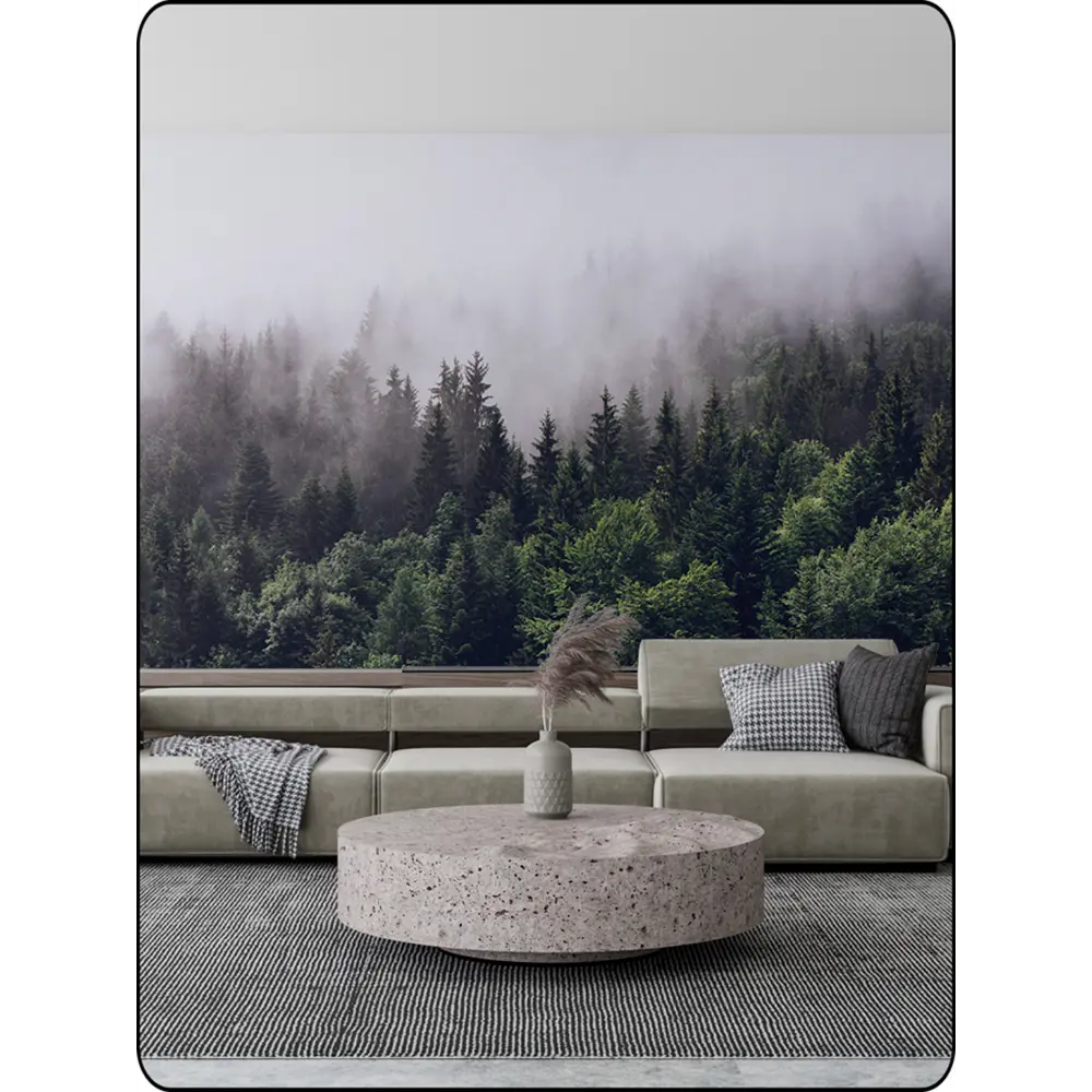 Фото 3 Фотообои флизелиновые Foto Print Туманный лес 02-082-А-4-2.7, 400x270 см Фото 3 Фотообои флизелиновые Foto Print Туманный лес 02-082-А-4-2.7, 400x270 см