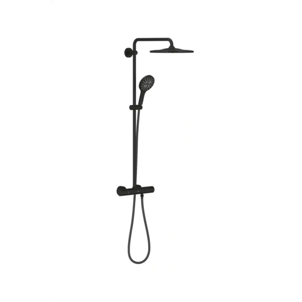 Фото Душевая стойка Grohe 22119KF0 1 режимная цвет черный Фото Душевая стойка Grohe 22119KF0 1 режимная цвет черный