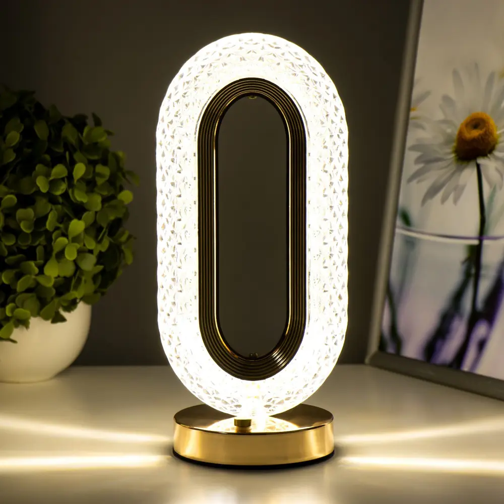 Фото 4 Настольная лампа прикроватная Risalux Ренди 4.5Вт USB 12x10x26 см цвет бежевый