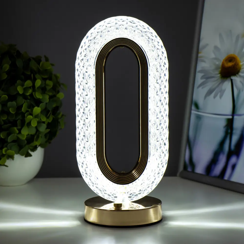 Фото 3 Настольная лампа прикроватная Risalux Ренди 4.5Вт USB 12x10x26 см цвет бежевый