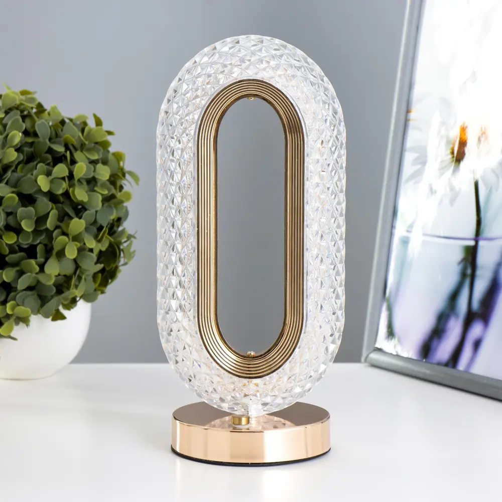 Фото 2 Настольная лампа прикроватная Risalux Ренди 4.5Вт USB 12x10x26 см цвет бежевый