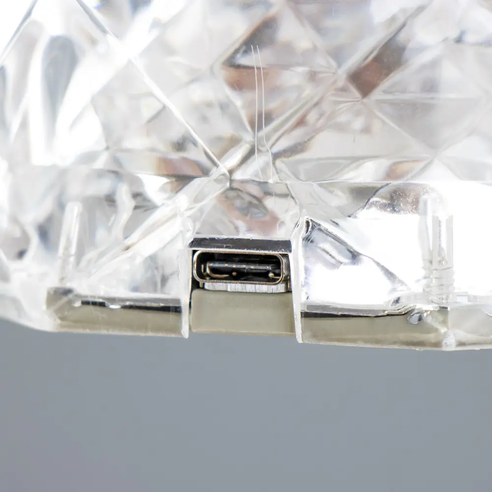 Фото 20 Настольная лампа прикроватная Risalux с ПДУ Призма регулируемый свет RGB АКБ цвет бежевый