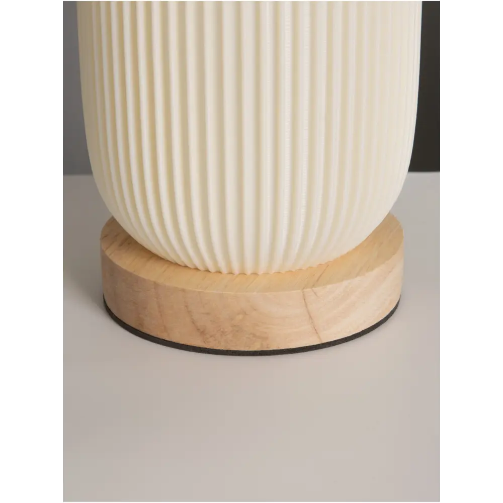 Фото 4 Настольная лампа прикроватная Risalux 10777141 Лаконичность 3Вт USB диммер цвет бежевый