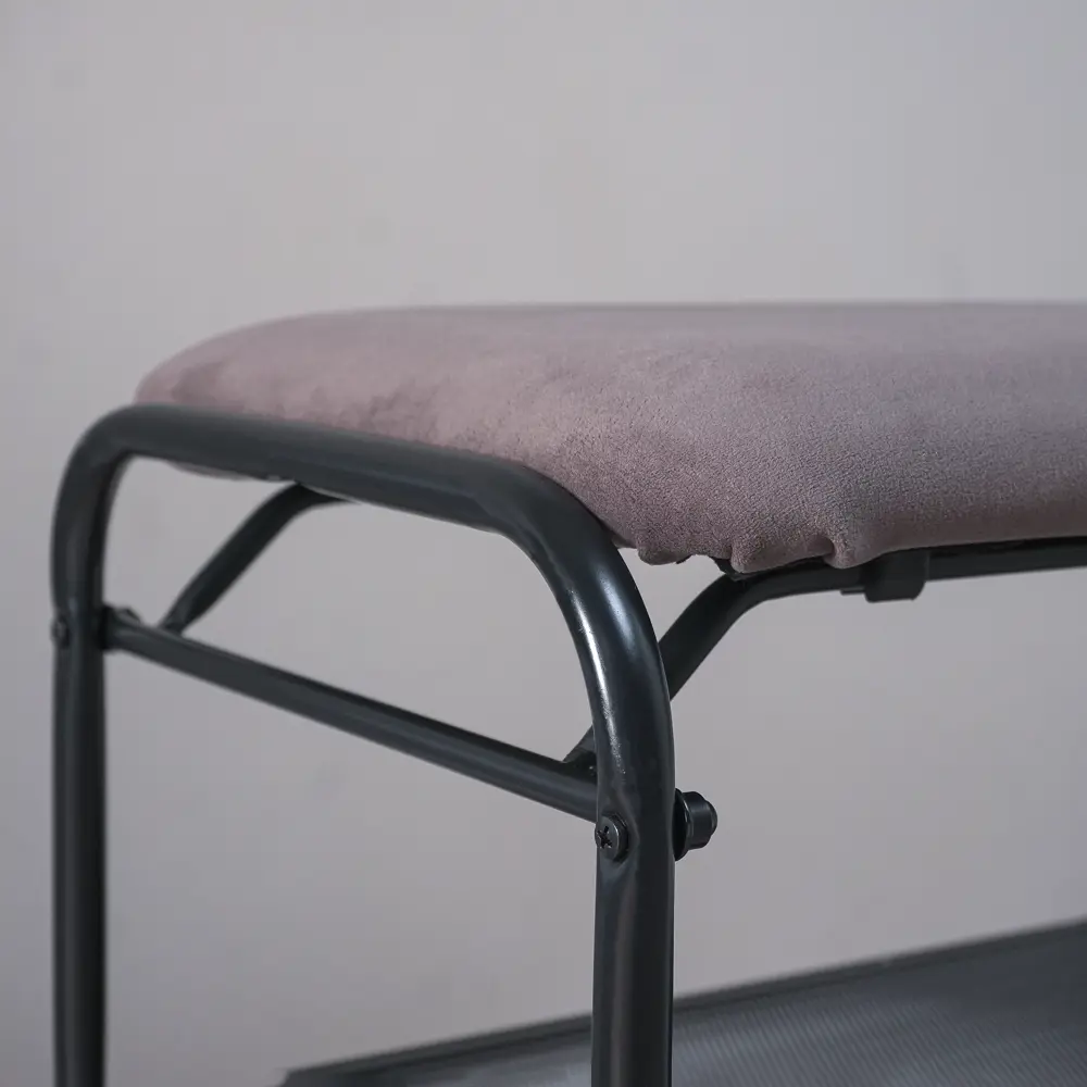 Фото 4 Подставка для обуви Зми 45x50x30 см 2 полки металл цвет черный Фото 4 Подставка для обуви Зми 45x50x30 см 2 полки металл цвет черный