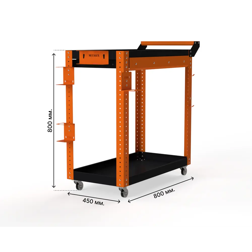 Фото 4 Тележка инструментальная Metalex 118569 Тип 1А 700х350х800 мм Фото 4 Тележка инструментальная Metalex 118569 Тип 1А 700х350х800 мм