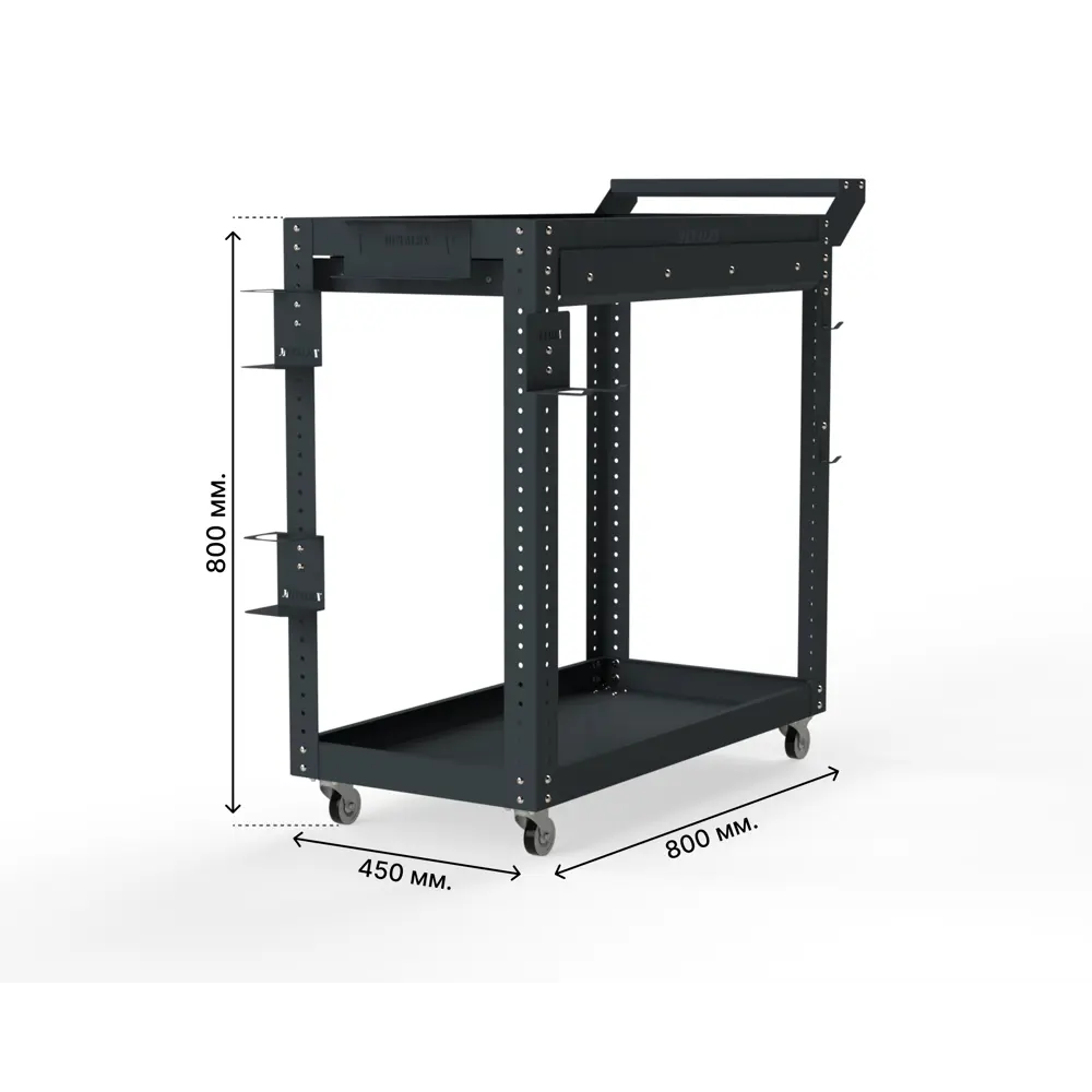 Фото 4 Тележка инструментальная Metalex 118579 Тип 1А 700х400х800 мм Фото 4 Тележка инструментальная Metalex 118579 Тип 1А 700х400х800 мм