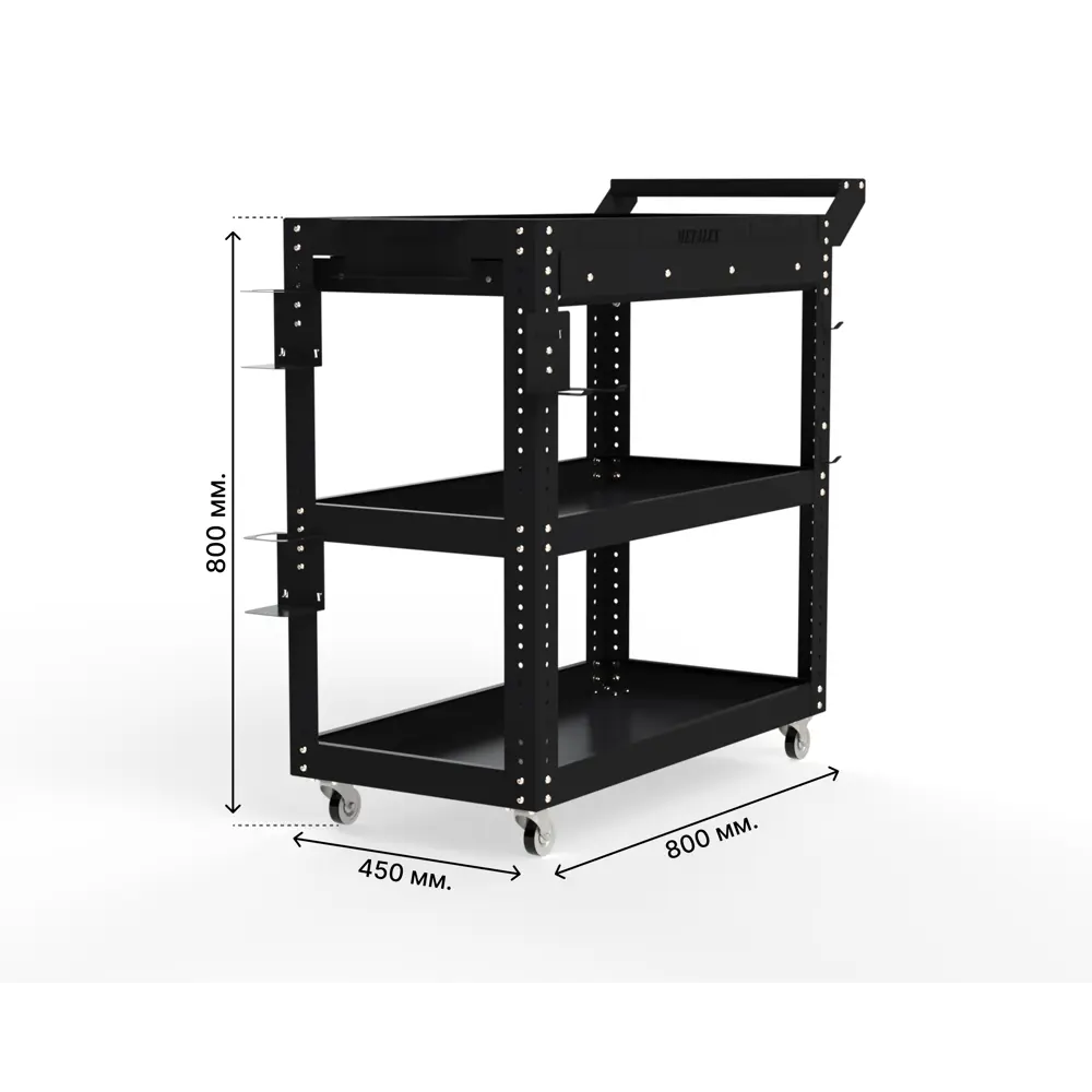 Фото 3 Тележка инструментальная Metalex 118640 Тип 1А 700х450х800 мм Фото 3 Тележка инструментальная Metalex 118640 Тип 1А 700х450х800 мм