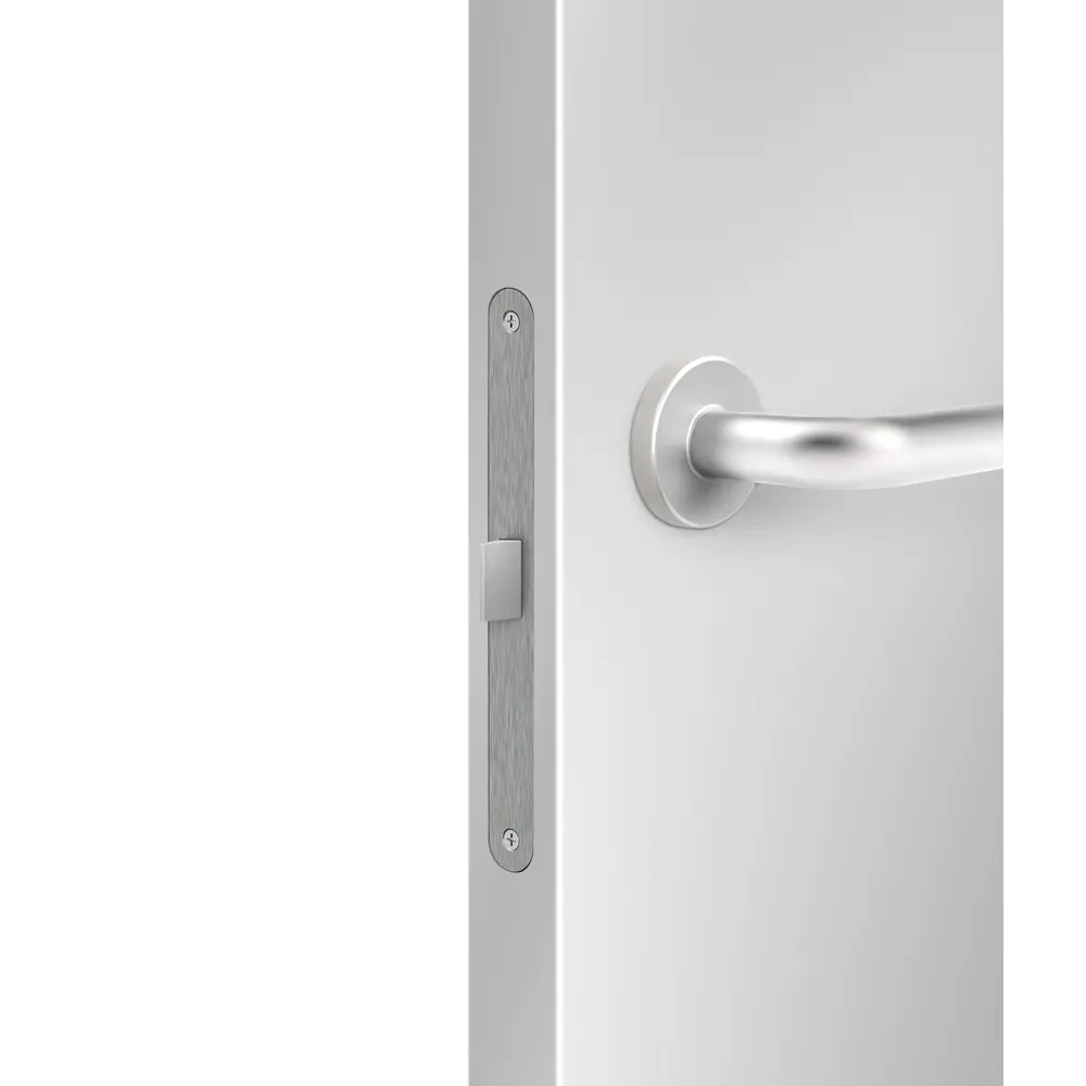 Фото 3 Дверь межкомнатная глухая Пронто 60x200 см Hardflex цвет белый жемчуг с замком и петлями Фото 3 Дверь межкомнатная глухая Пронто 60x200 см Hardflex цвет белый жемчуг с замком и петлями
