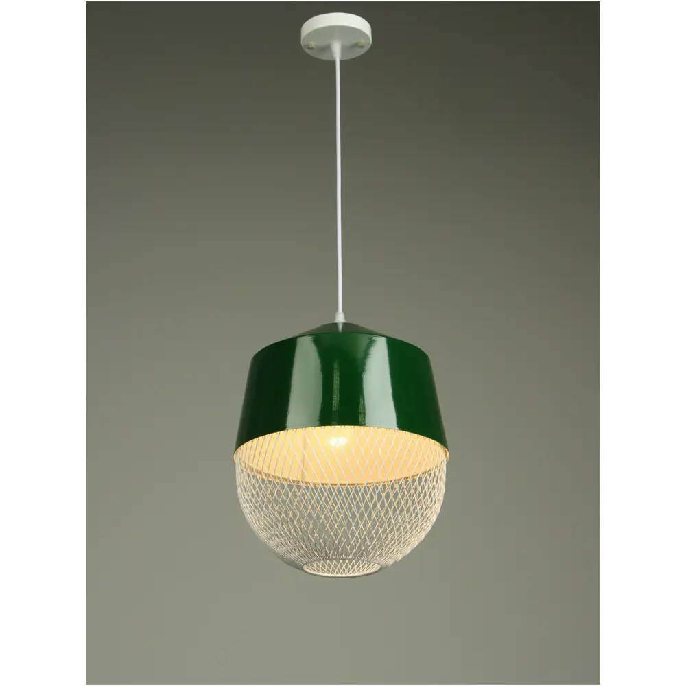 Фото 2 Светильник подвесной Bayerlux Сима-ленд 10547074 1 лампа 3 м² цвет зеленый Фото 2 Светильник подвесной Bayerlux Сима-ленд 10547074 1 лампа 3 м² цвет зеленый