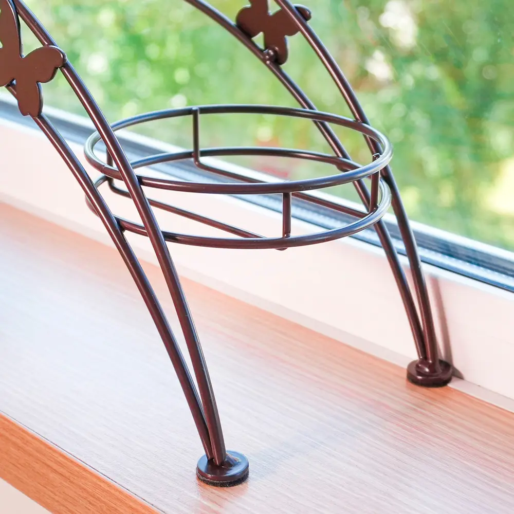 Фото 4 Подставка для цветов Зми Арка 5 69x15.5x25.5 см металл цвет коричневый Фото 4 Подставка для цветов Зми Арка 5 69x15.5x25.5 см металл цвет коричневый