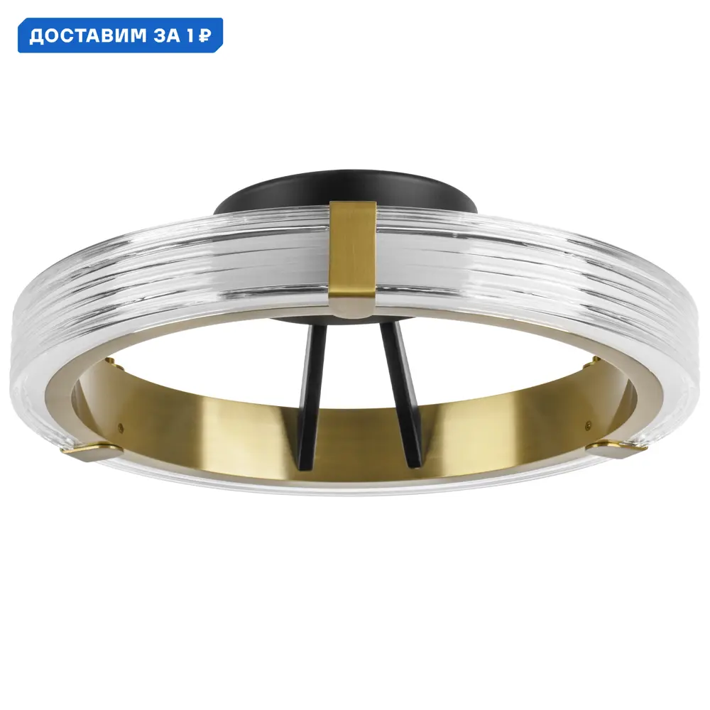 Фото Люстра потолочная светодиодная Lightstar LS_736041 Rotonda 4 м² теплый белый (желтый) свет цвет черно-латунь Фото Люстра потолочная светодиодная Lightstar LS_736041 Rotonda 4 м² теплый белый (желтый) свет цвет черно-латунь