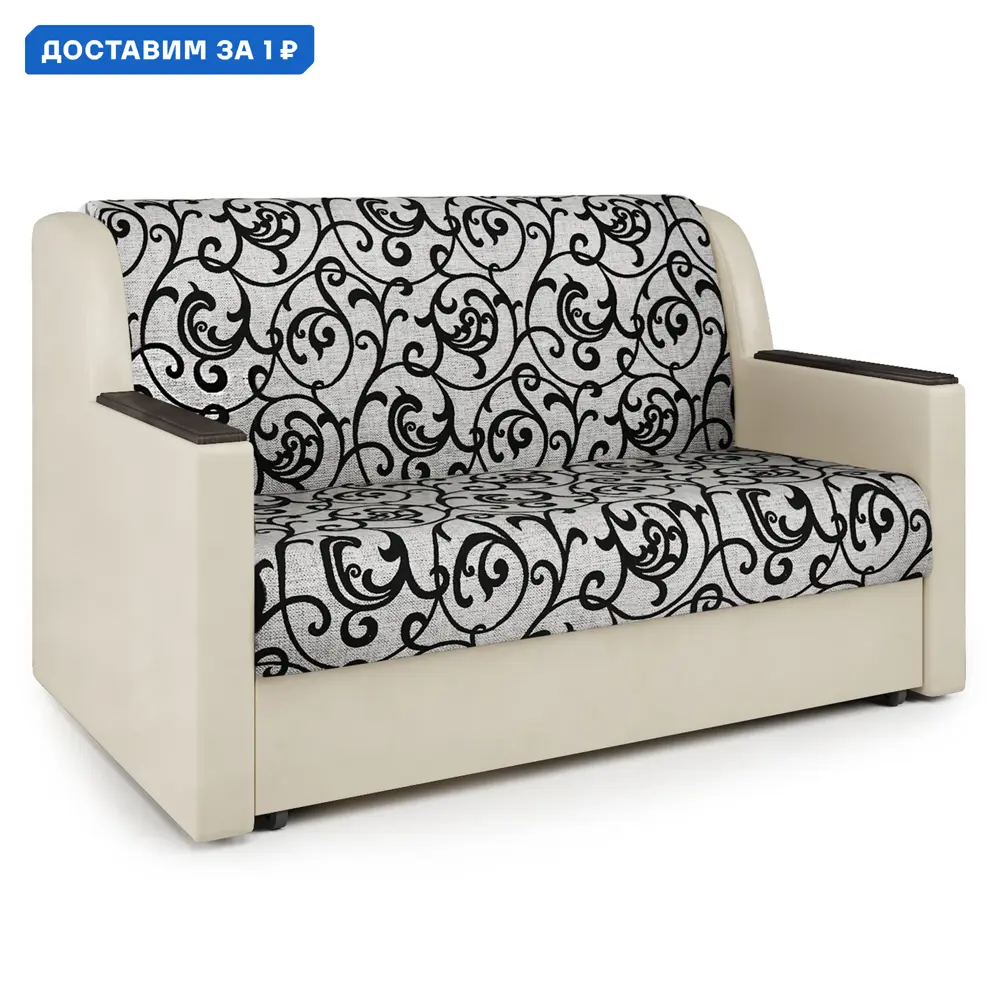 Фото Диван-кровать Аккорд Д 160 180x95x110 см шенилл цвет серый 190422158