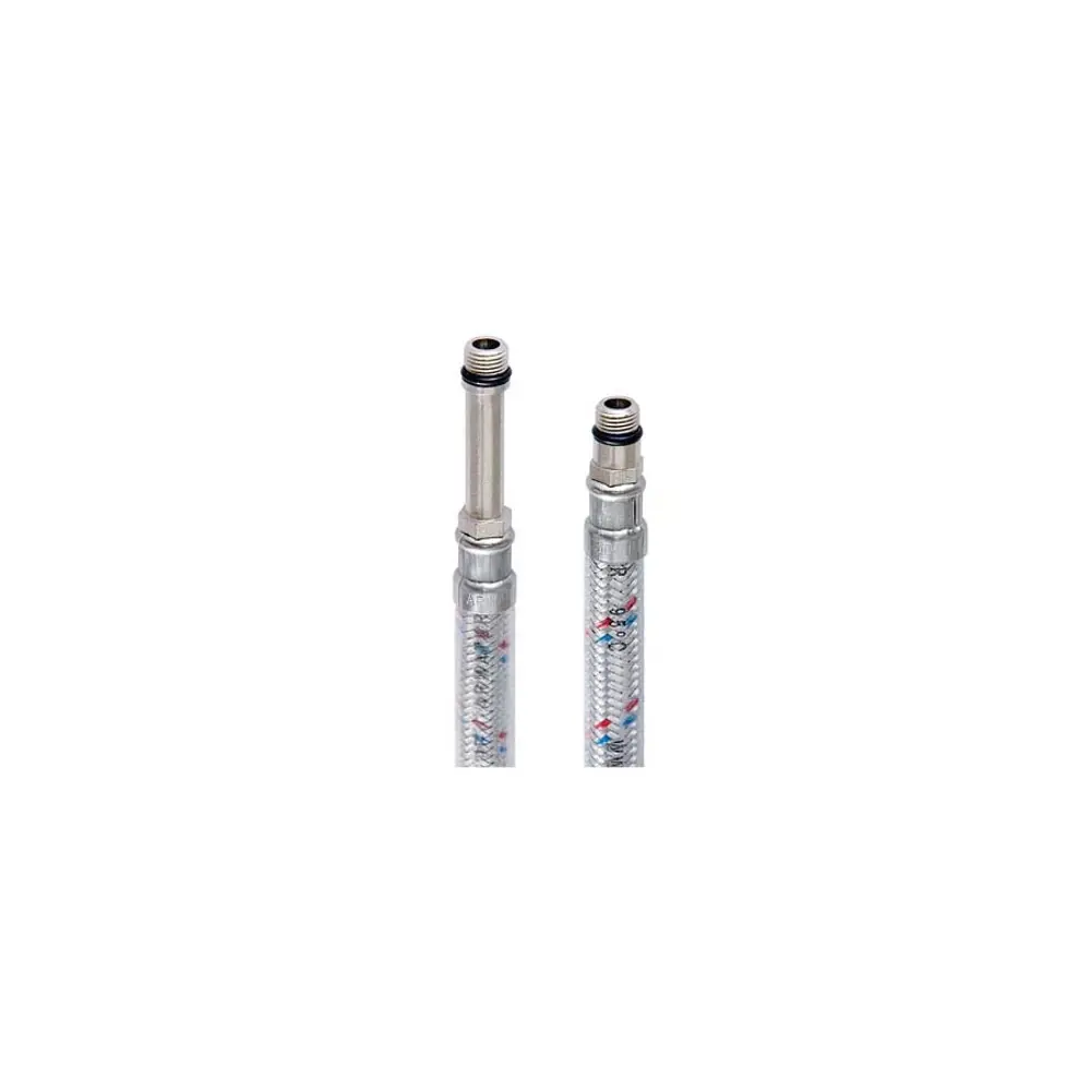 Фото 2 Гибкая подводка для воды Profactor Luxe 1/2"xM10 гайка-штуцер 150 см 2 шт Фото 2 Гибкая подводка для воды Profactor Luxe 1/2"xM10 гайка-штуцер 150 см 2 шт