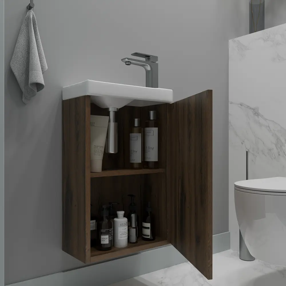 Фото 3 Тумба под раковину Зов Монови Слим MS40AT 41см цвет аттик