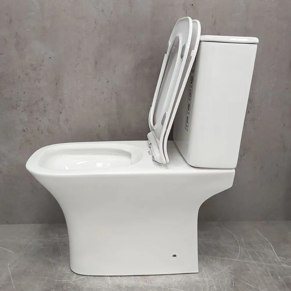Фото 7 Унитаз-компакт Bloomix Elegant 1215 безободковый цвет белый Фото 7 Унитаз-компакт Bloomix Elegant 1215 безободковый цвет белый