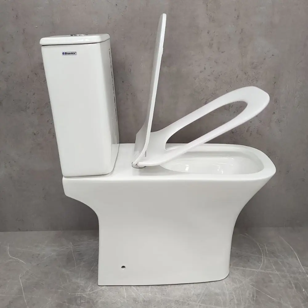 Фото 5 Унитаз-компакт Bloomix Elegant 1215 безободковый цвет белый Фото 5 Унитаз-компакт Bloomix Elegant 1215 безободковый цвет белый