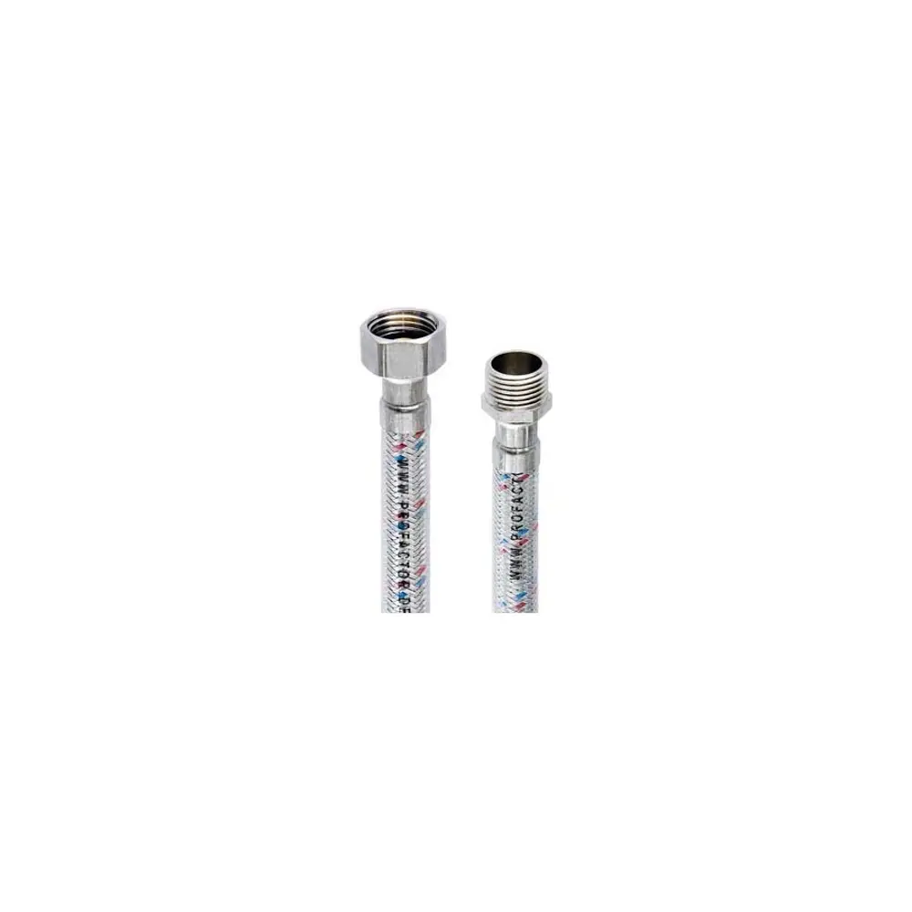 Фото 2 Гибкая подводка для воды Profactor Luxe 1/2"x1/2" гайка-штуцер 200 см 1 шт Фото 2 Гибкая подводка для воды Profactor Luxe 1/2"x1/2" гайка-штуцер 200 см 1 шт