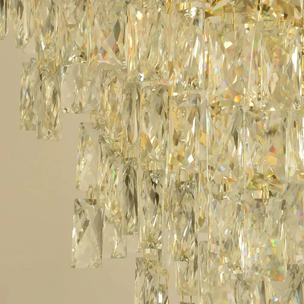 Фото 2 Люстра подвесная Reluce g Rlc_02392-0.4-05_g 5 ламп 30 м² цвет золото/прозрачный