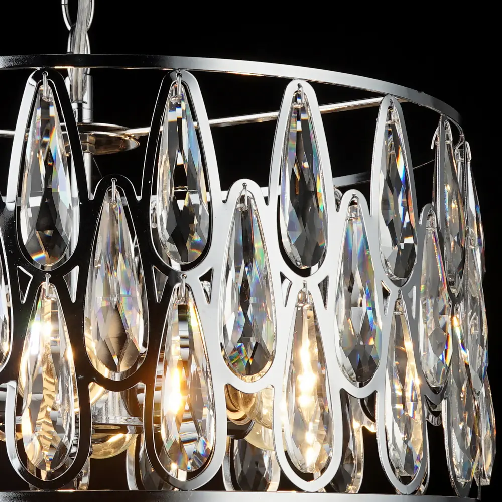 Фото 2 Люстра подвесная Reluce ch Rlc_01848-0.4-06_ch 6 ламп 36 м² цвет хром/прозрачный