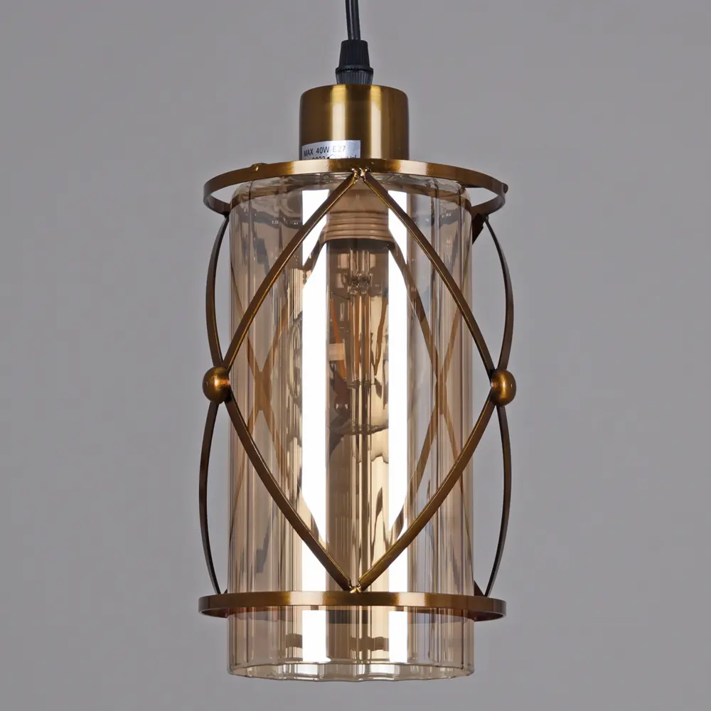 Фото 3 Светильник подвесной Reluce gb Rlc_03670-0.4-03_gb 3 лампы 18 м² цвет золото/коричневый Фото 3 Светильник подвесной Reluce gb Rlc_03670-0.4-03_gb 3 лампы 18 м² цвет золото/коричневый