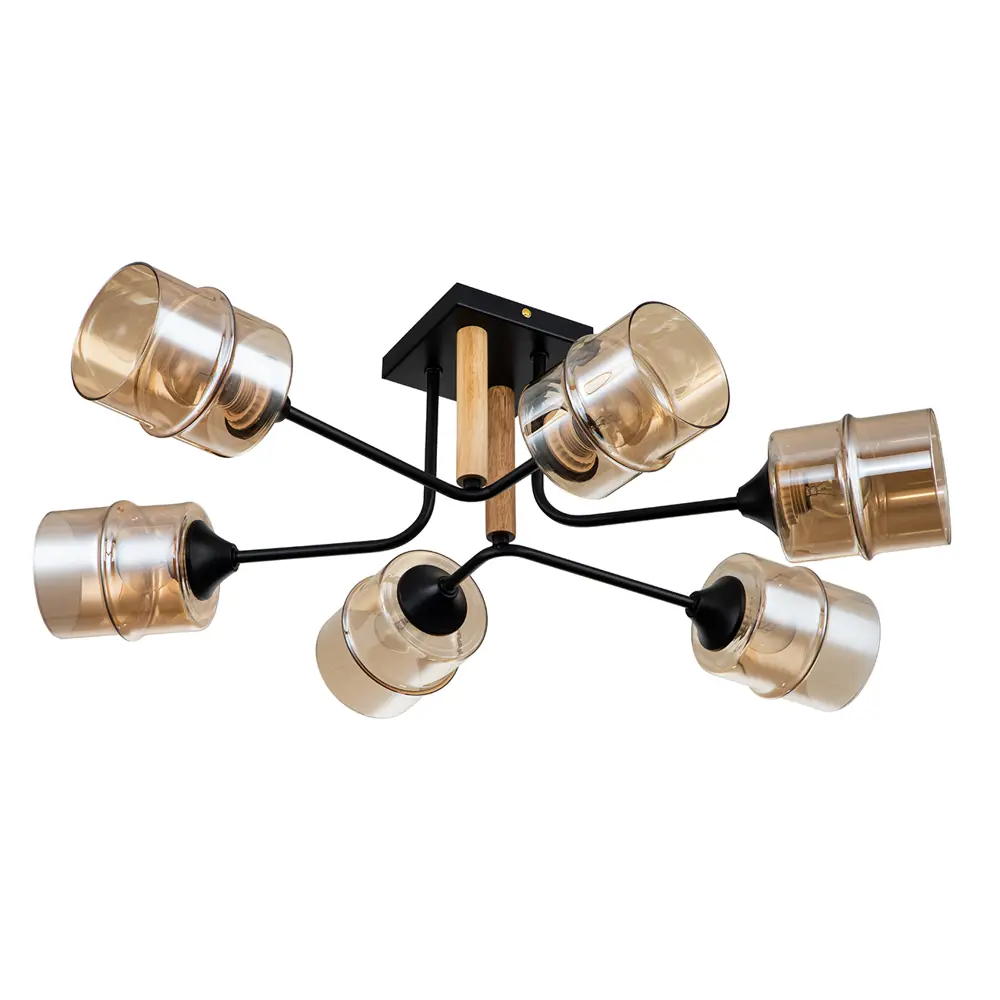 Фото 2 Люстра на штанге Escada Mondrian Esc_699_6p 6 ламп 22 м² цвет желтый Фото 2 Люстра на штанге Escada Mondrian Esc_699_6p 6 ламп 22 м² цвет желтый