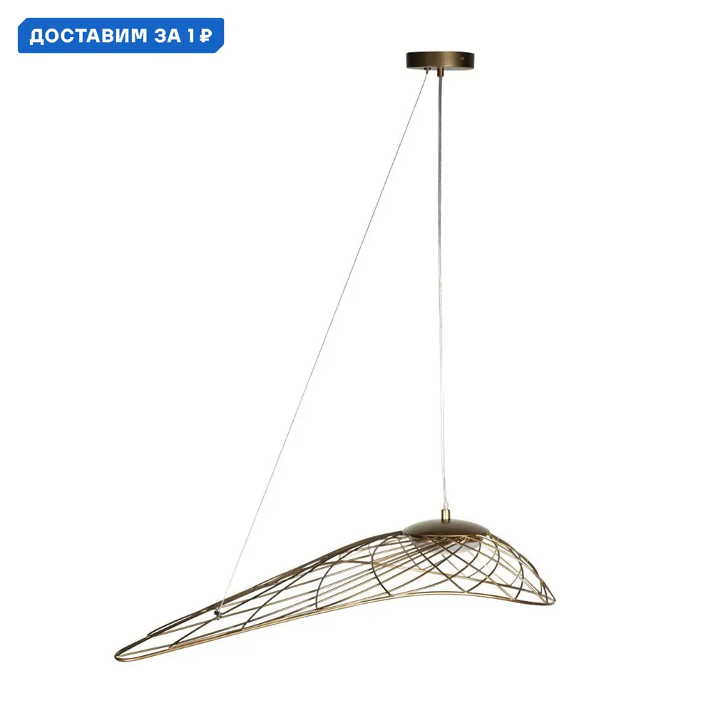 Фото Светильник подвесной светодиодный Loft It Tressage Lf_10127_590_gold 1.73 м² теплый белый (желтый) свет цвет золото Фото Светильник подвесной светодиодный Loft It Tressage Lf_10127_590_gold 1.73 м² теплый белый (желтый) свет цвет золото
