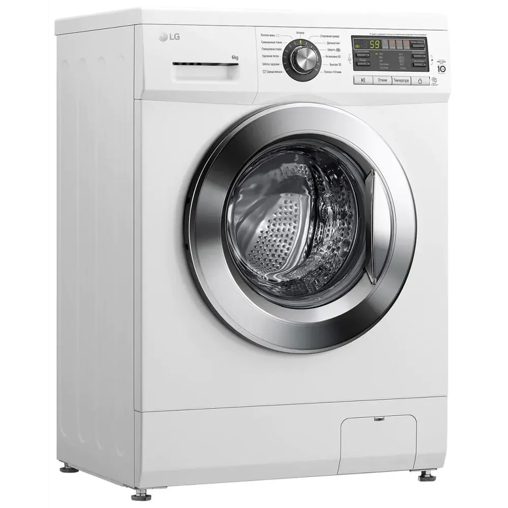 Фото Стиральная машина Lg F1096nd3 60x85x44 см 6 кг цвет белый