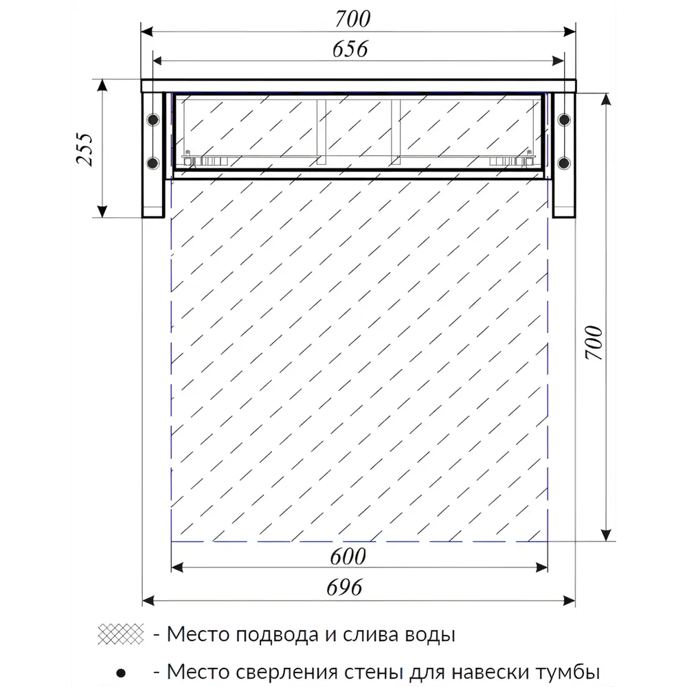 Фото 3 Тумба под раковину в ванную подвесная 1Marka GRUNGE LOFT 70 см подвесная цвет Ц0000015939_kaz Фото 3 Тумба под раковину в ванную подвесная 1Marka GRUNGE LOFT 70 см подвесная цвет Ц0000015939_kaz