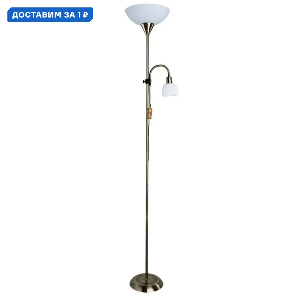 Фото Торшер Arte Lamp AR_A9569PN-2AB Duetto цвет бежевый Фото Торшер Arte Lamp AR_A9569PN-2AB Duetto цвет бежевый