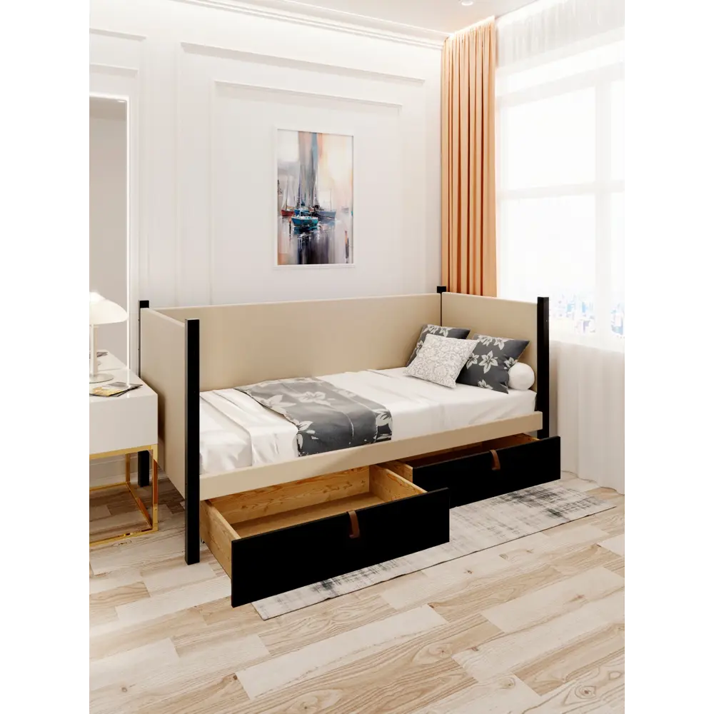 Фото 6 Кровать Solarius Классика 190x80 см бежевый/оникс tahta-spin-obiv-rs3-80-190onix-2yash Фото 6 Кровать Solarius Классика 190x80 см бежевый/оникс tahta-spin-obiv-rs3-80-190onix-2yash