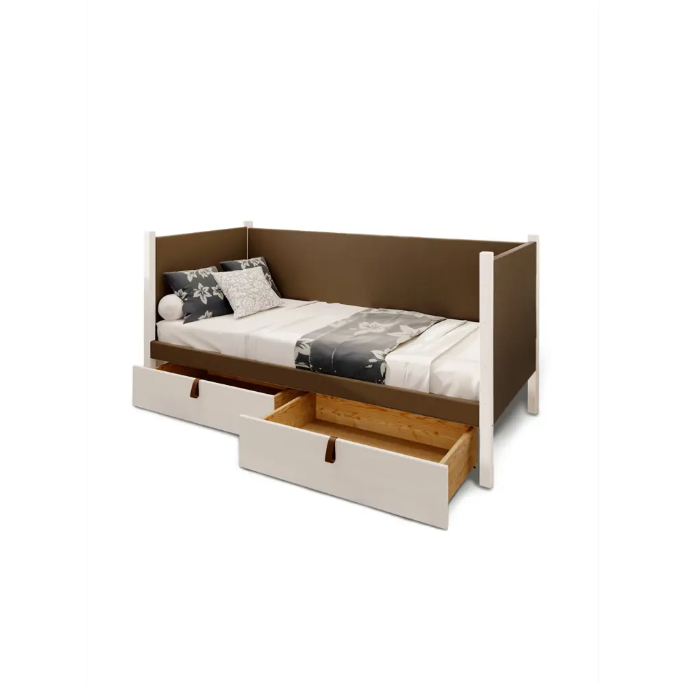 Фото 2 Кровать Solarius Классика 190x100 см коричневый/белый tahta-spin-obiv-rs9-100-190bel-2yash Фото 2 Кровать Solarius Классика 190x100 см коричневый/белый tahta-spin-obiv-rs9-100-190bel-2yash