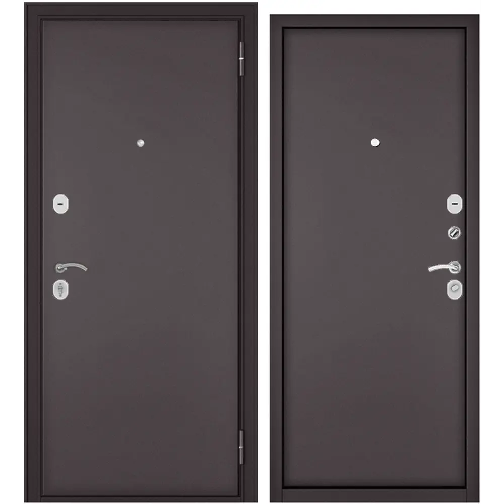 Фото Входная дверь Mastino Home Eco правый 205x96см цвет шоколад букле Фото Входная дверь Mastino Home Eco правый 205x96см цвет шоколад букле