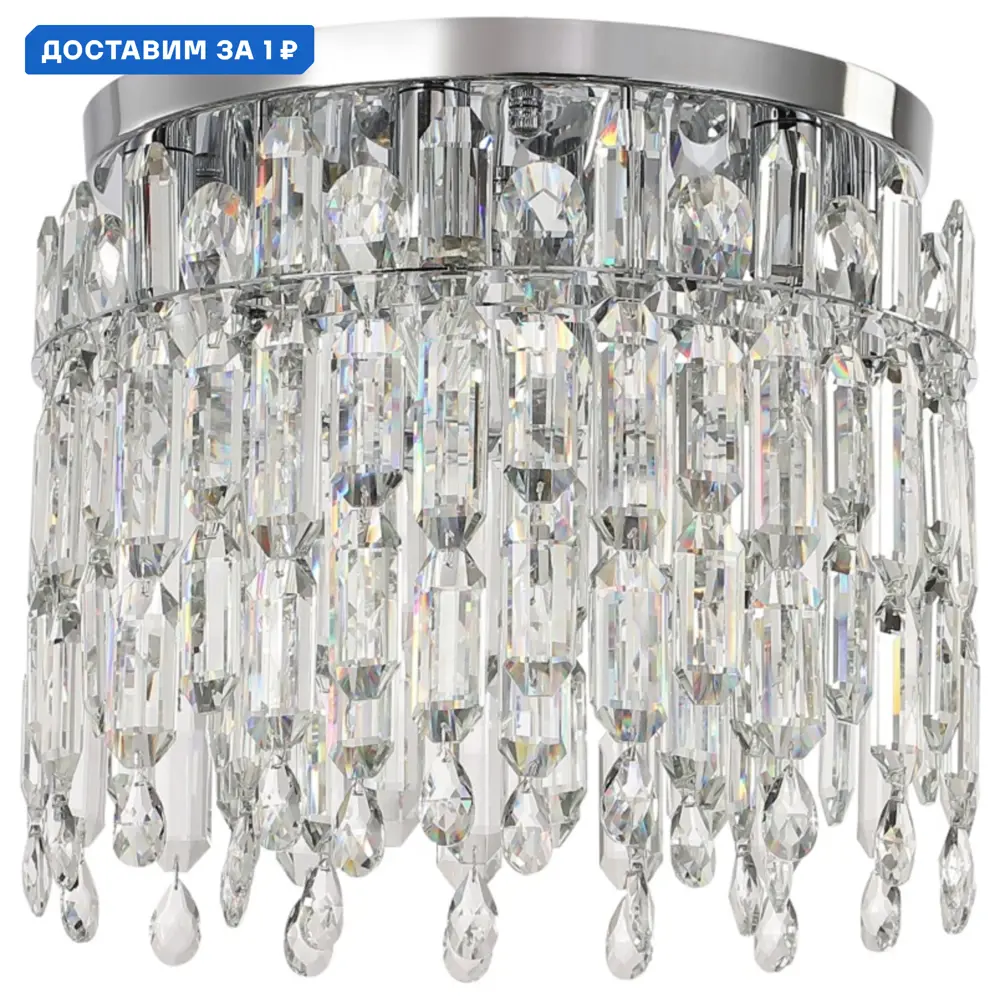 Фото Люстра потолочная Stilfort Legacy Sf2158-09-06c 6 ламп 16 м² цвет хром