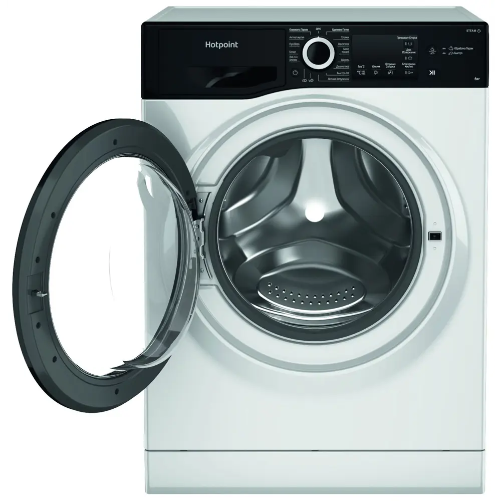 Фото 2 Стиральная машина Hotpoint Nsb 6015 zk v ru 59.5x85x42.5 см 6 кг цвет белый Фото 2 Стиральная машина Hotpoint Nsb 6015 zk v ru 59.5x85x42.5 см 6 кг цвет белый