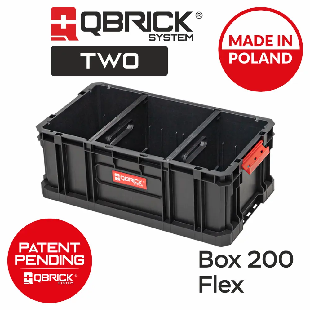Фото 7 Ящик для инструментов Qbrick System QS TWO Box 200 Flex 530x295x195 мм, пластик Фото 7 Ящик для инструментов Qbrick System QS TWO Box 200 Flex 530x295x195 мм, пластик