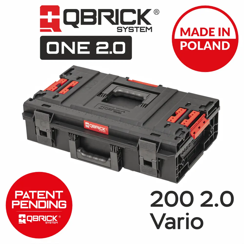 Фото 9 Ящик для инструментов Qbrick System QS ONE 200 Vario 2.0 585x385x171 мм, пластик Фото 9 Ящик для инструментов Qbrick System QS ONE 200 Vario 2.0 585x385x171 мм, пластик