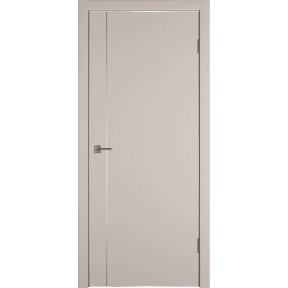 Фото 2 Дверь межкомнатная глухая с замком и петлями в комплекте Сити 1 60x200 см ПВХ цвет фон сфинкс Фото 2 Дверь межкомнатная глухая с замком и петлями в комплекте Сити 1 60x200 см ПВХ цвет фон сфинкс