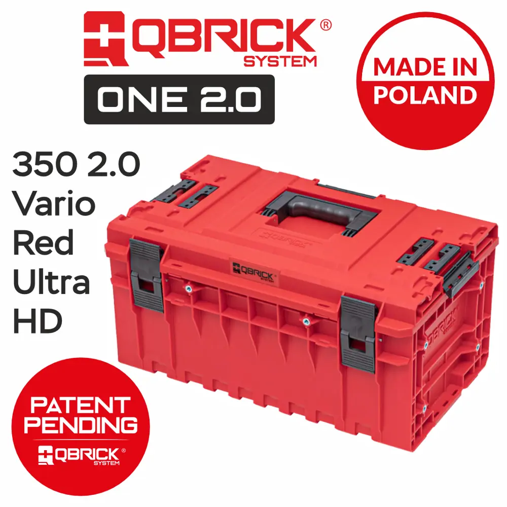 Фото 8 Ящик для инструментов Qbrick System QS ONE 350 VARIO 2.0 Red Ultra HD Custom 585x385x322 мм, пластик Фото 8 Ящик для инструментов Qbrick System QS ONE 350 VARIO 2.0 Red Ultra HD Custom 585x385x322 мм, пластик