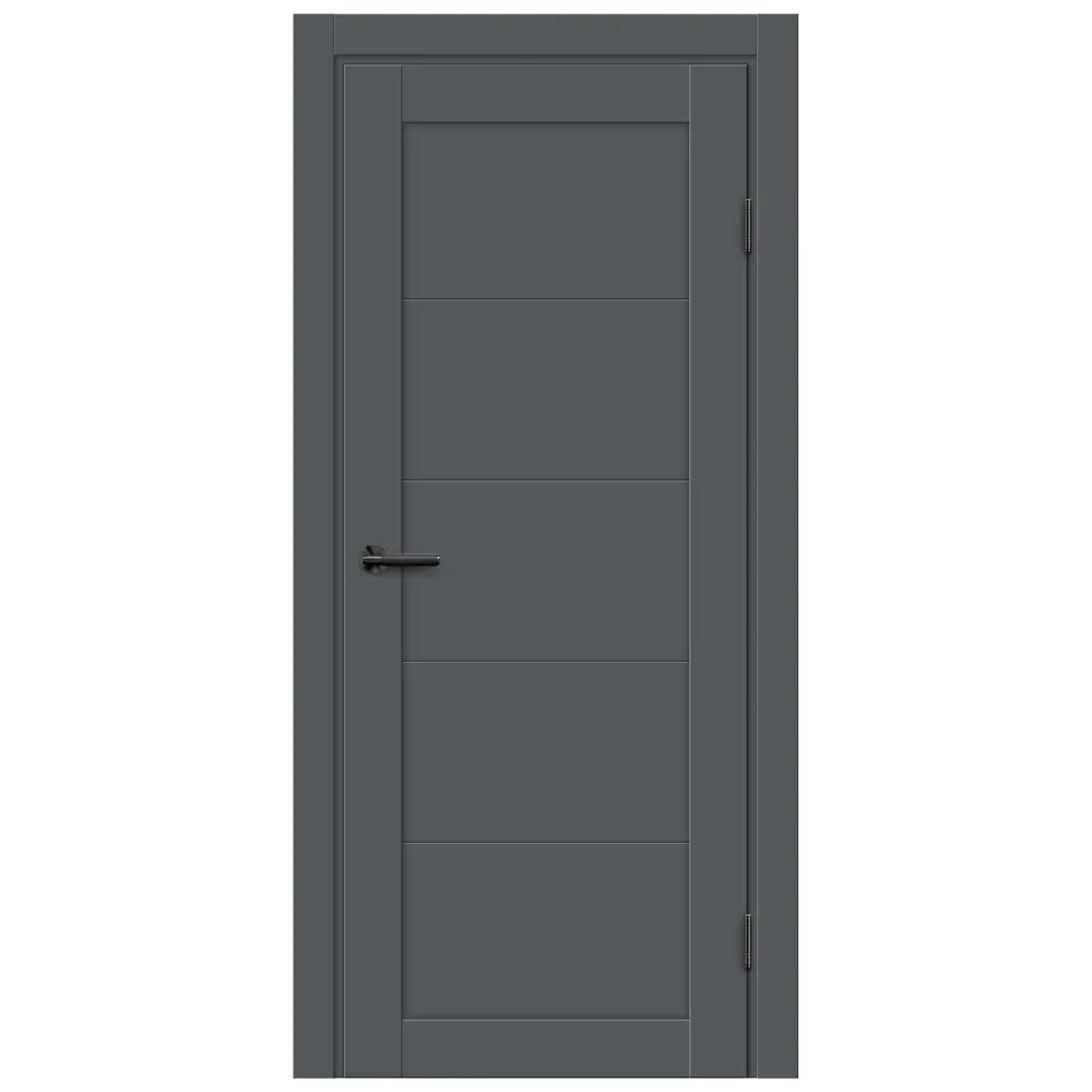 Фото 2 Дверь межкомнатная глухая Толедо 2 80x200 см HardFlex цвет серый графит с замком и петлями Фото 2 Дверь межкомнатная глухая Толедо 2 80x200 см HardFlex цвет серый графит с замком и петлями