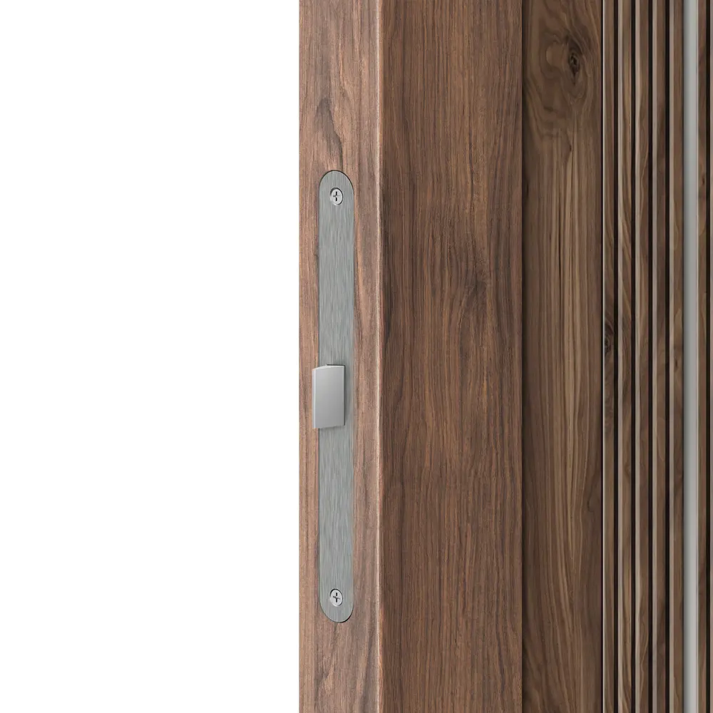 Фото 4 Дверь межкомнатная остекленная Онда В 60x200 см ПВХ цвет орех/пекан с замком и петлями Фото 4 Дверь межкомнатная остекленная Онда В 60x200 см ПВХ цвет орех/пекан с замком и петлями