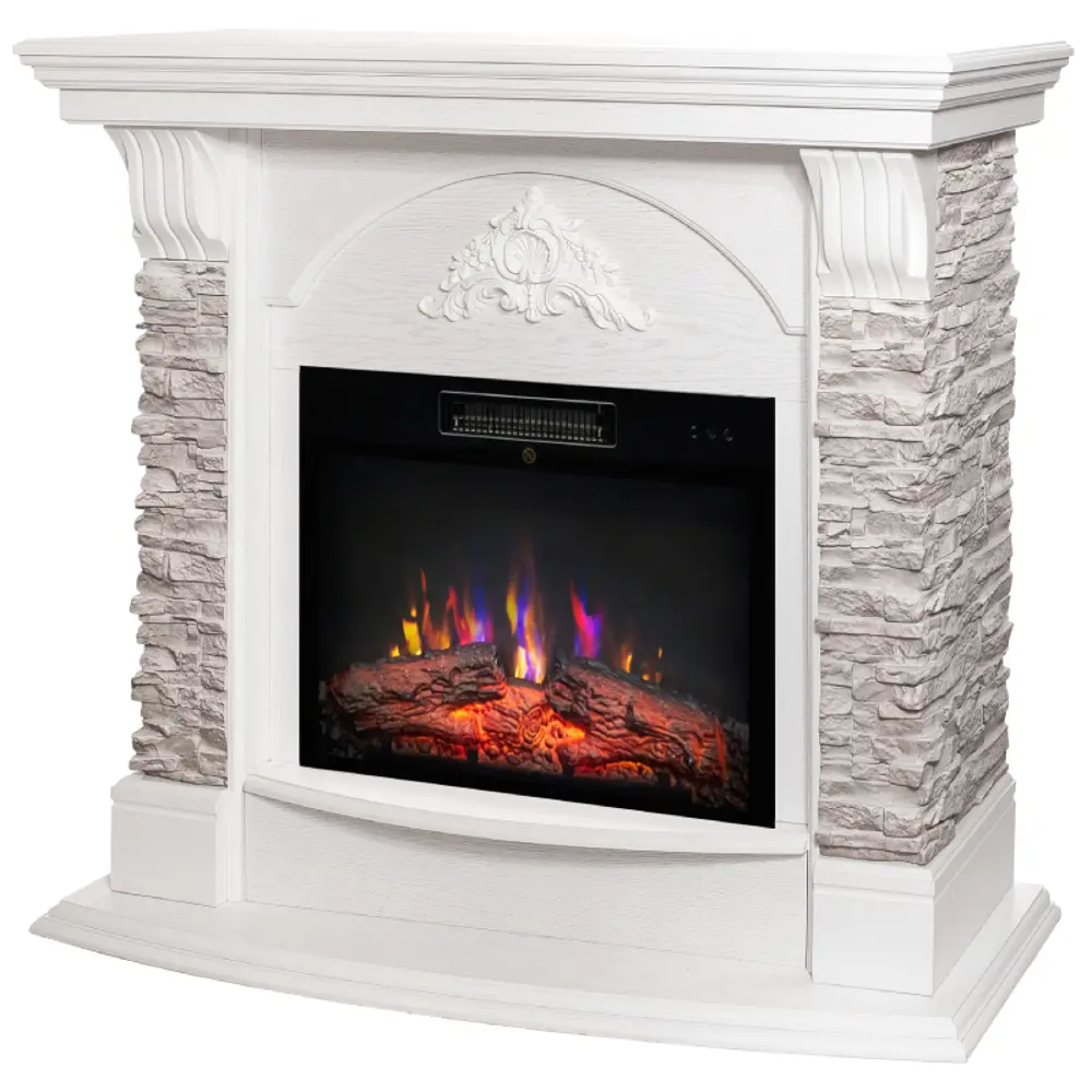 Фото 2 Каминокомплект Realflame Athena GR STD/EUG/25'5/24 WT с очагом Kendal 24 750Вт белый Фото 2 Каминокомплект Realflame Athena GR STD/EUG/25'5/24 WT с очагом Kendal 24 750Вт белый