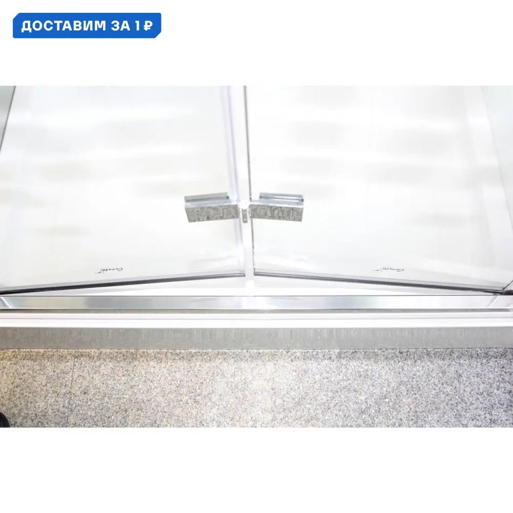 Фото Душевая дверь Ceruttispa 364035 100см эффект стекла прозрачный складной