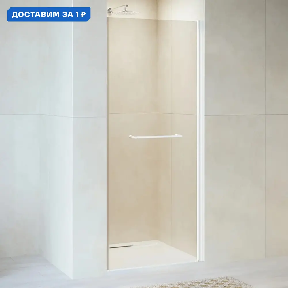 Фото Душевая дверь Rgw 587903 90см эффект стекла прозрачный распашной