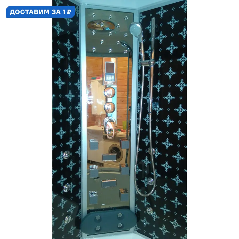 Фото Душевая кабина River Temza 120/120/55 Тн 1/4 круга высокий поддон 120x120 см Фото Душевая кабина River Temza 120/120/55 Тн 1/4 круга высокий поддон 120x120 см