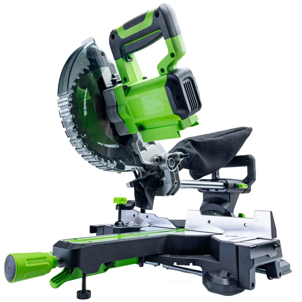 Фото 8 Пила торцовочная аккумуляторная Greenworks GD24MS216, 24 В Li-Ion 216 мм, без АКБ и ЗУ Фото 8 Пила торцовочная аккумуляторная Greenworks GD24MS216, 24 В Li-Ion 216 мм, без АКБ и ЗУ