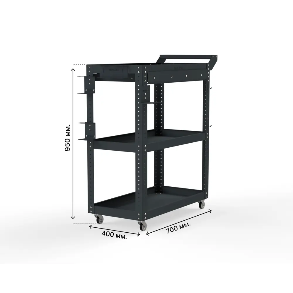 Фото 2 Тележка инструментальная Metalex 118634 Тип 1А 900х450х950 мм Фото 2 Тележка инструментальная Metalex 118634 Тип 1А 900х450х950 мм