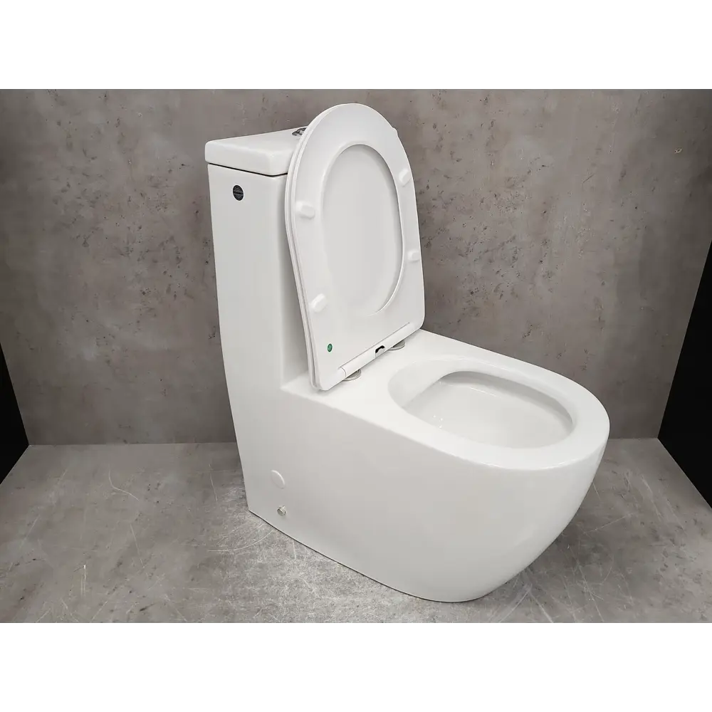 Фото 4 Унитаз-компакт Bloomix Mono MD5011R/UF3 Ceramic моноблок безободковый цвет белый Фото 4 Унитаз-компакт Bloomix Mono MD5011R/UF3 Ceramic моноблок безободковый цвет белый