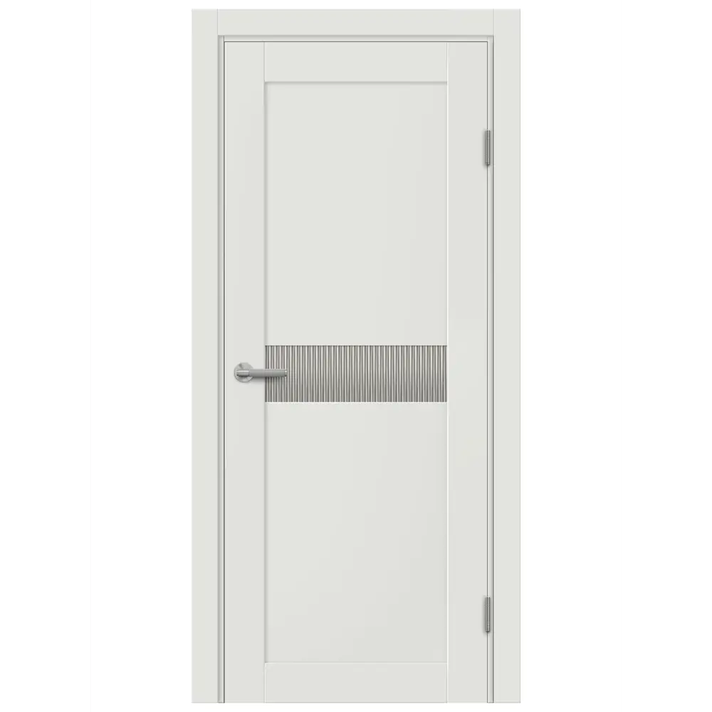 Фото 2 Дверь межкомнатная остекленная Сиена Г 60x200 мм ПЭТ белый с замком и петлями Фото 2 Дверь межкомнатная остекленная Сиена Г 60x200 мм ПЭТ белый с замком и петлями